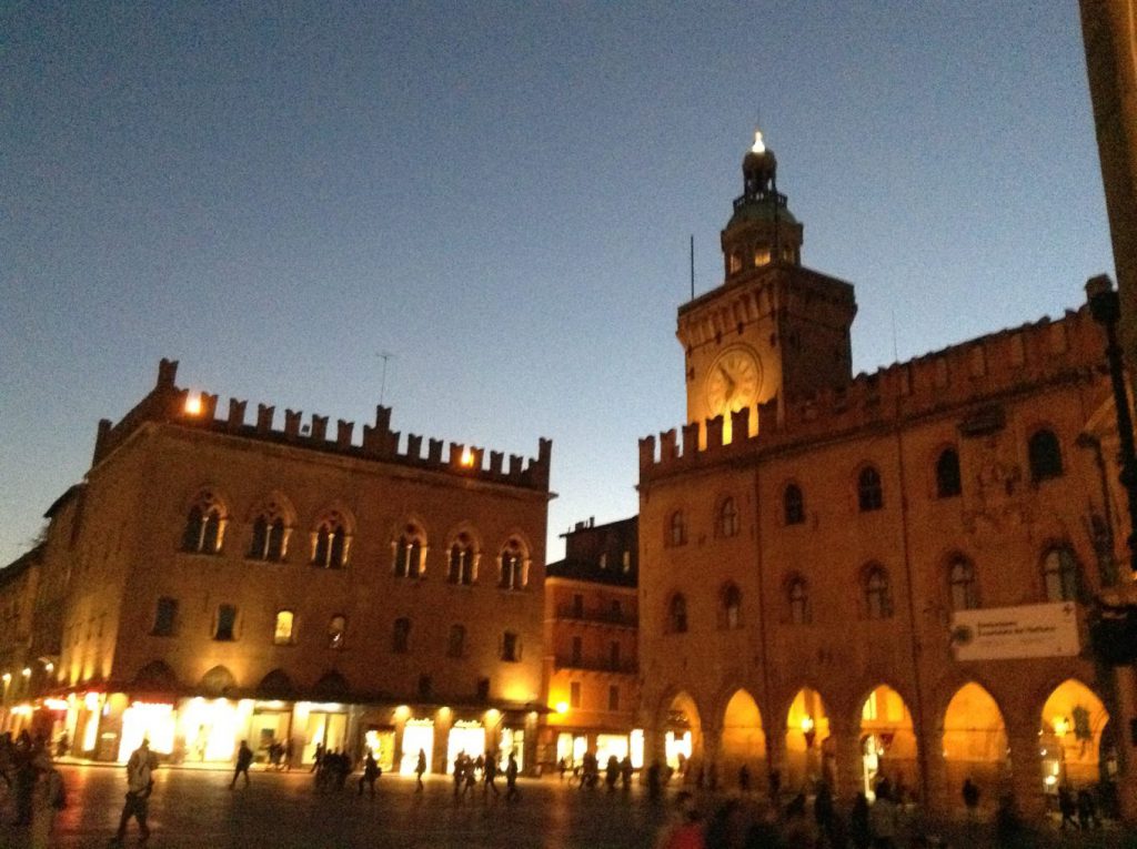 Piazza Maggiore by night